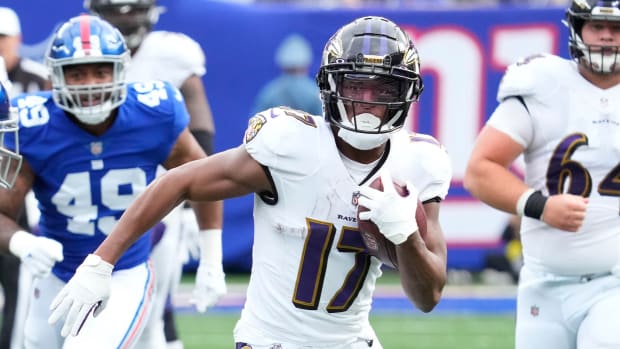 Baltimore Ravens running back Kenyan Drake